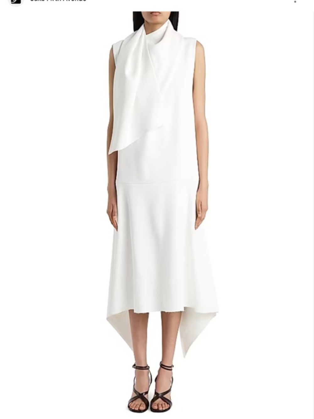 Khaite Loell Scarf Midi-Dress